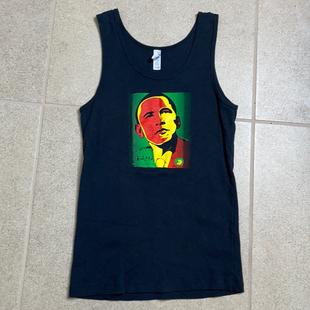 Black Tank Top with an “OBAMA” image